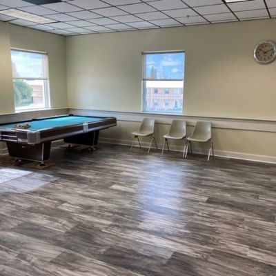 senior living center commercial floors